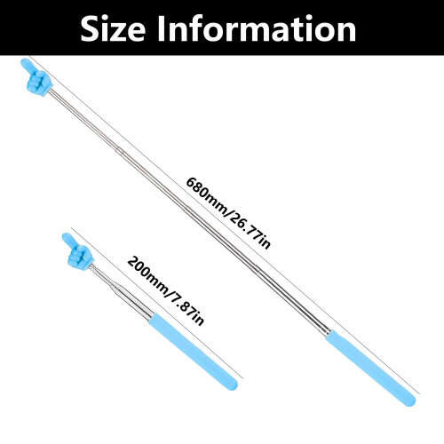 Telescopic Teachers Pointer, 2 Pcs Finger Pointer Stick, Extendable Hand Pointer Finger Pointer Stick 1
