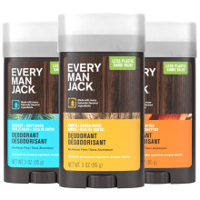 Every Man Jack Deodorant Set - 3 Volle Formaten Aluminiumvrij Natuurlijke Sticks - Kokos + Driftwood