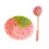 Ceramic Fruit-Printed Bowl and Spoon Set 1