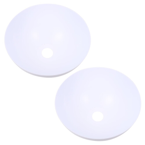 White PP Lamp Shade 25x25x12cm (2 Pack)