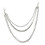 3-Layer Silver Pants Chain for Jeans & Bags 1