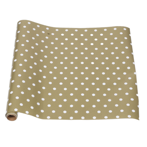 Dots Presentpapper Aluminiserat 300x43cm