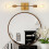 Eastin Dimmable Brass Wall Sconce 2-Light 1