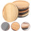 Wooden Bottle Lids with Silicone Seal, 4-Pack 1