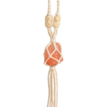 Autohangers van natuurlijke edelstenen, helende kristallen met waxkoord, autohanger van kristallen in Boheemse stijl als handgemaakt ornament voor