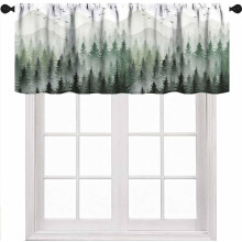 Rustic Deer Farmhouse Valance Curtain 54x18 in