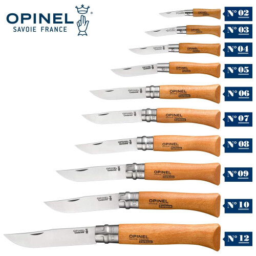 Opinel Opinel Lock Knife Carbon No.7 - Beech Wood Handle 1
