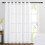 Linen Sheer Sliding Door Drape 100x84 in 1