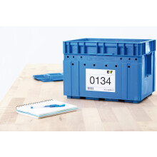 HERMA Self Adhesive Shipping Labels, 2 Labels per A4 Sheet, 100 Sheets, 105 x 297 mm, 200 Labels, Blank Parcel Labels Stickers