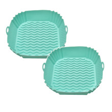 2-Piece Square Silicone Air Fryer Baking Tray