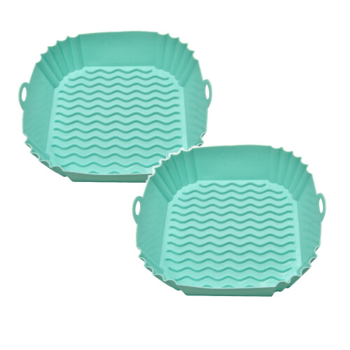 2-Piece Square Silicone Air Fryer Baking Tray