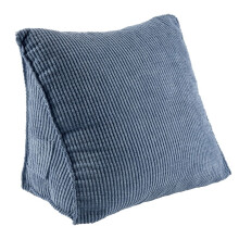 Blauw lendenkussen 20x36x40cm
