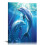 Dolphin Canvas Wall Art 16x20 in Framed 1