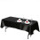Black Satin Rectangular Tablecloth 60 x 102 in (Pack of 6) 1
