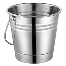 Eisbehälter aus Edelstahl mit Griff