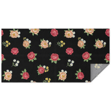 Floral Polyester Rectangle Tablecloth 60x120 in