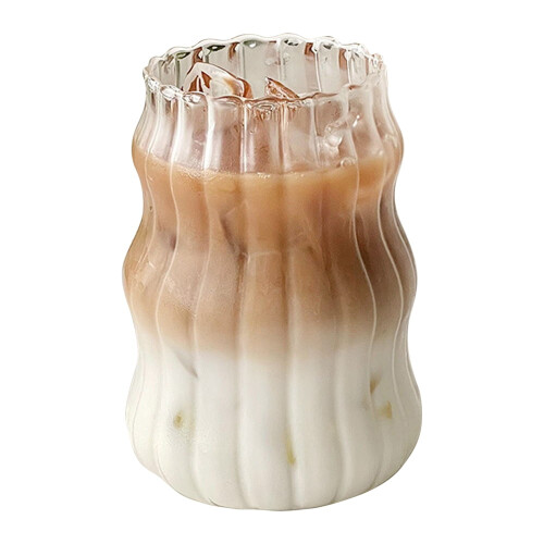 Eiskaffeeglas, gerippt, 532 ml