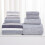 8-Piece Velvet Bath Towel Set – Soft, Absorbent, for 1