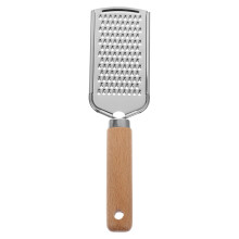 Vlakke rasp met houten handvat, roestvrij staal, 1 stuk