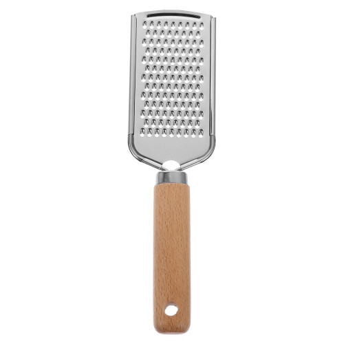 Plane Grater with Wood Handle, Stainless Steel, 1 Pack