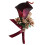 Red Silk Wedding Corsage for Groom or Bride 1