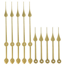 Large Aluminium Clock Hands Set – 5 Pcs, Golden, DIY Wall