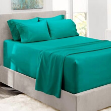 Microfiber King Size Bed Sheet Set 6-Piece Extra Deep Pocket