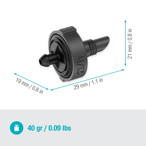 Gardena Gardena Micro-Drip-System Inline Drip Head 2 l/h, pressure-equalising: Endline drip heads for single plants with different pot hei 2
