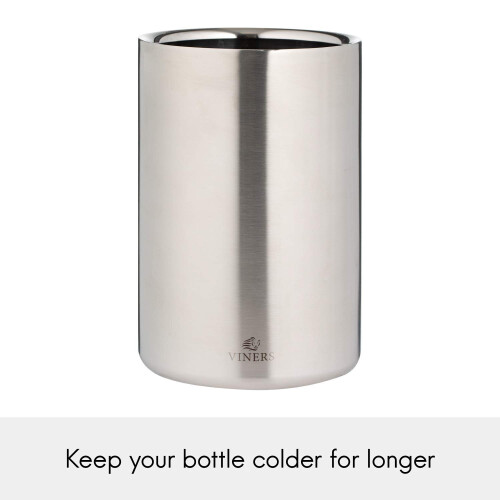 Viners Viners Barware Silver 1.3 Litre Double Wall Wine Cooler 1