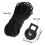 Drawstring Cord 100 Pcs Toggles for Drawstrings and 15m/49ft Black Elastic Cord 2mm Sturdy drawstring toggle and Round Black Elast 2