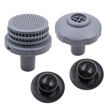 Alnicov Swimming Pool Water Jet Connector Kits with Outlet Strainer Grid,Inlet Nozzle and Hole Plug with 1.25 Inch Fittings