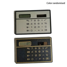 Calculatrice solaire format carte de crédit, poche fine