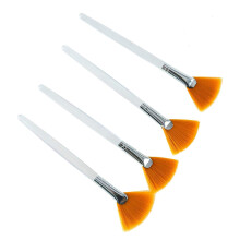 Fciqven 4 Pcs Ansiktsborstar Fläktmaskborste, Mjuka Makeupverktyg för Peelingmask