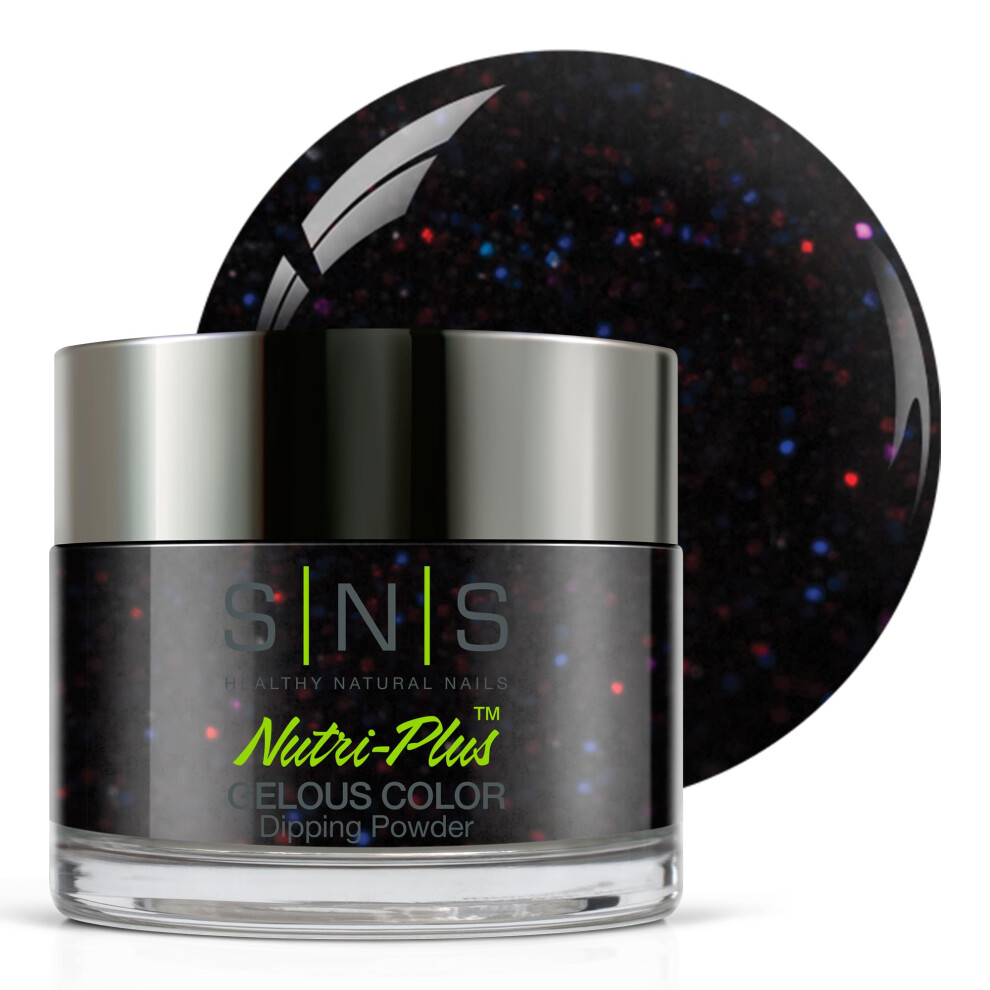 Sns Healthy Natural Purple/Brown Sns Nail Dip Powder, Gelous Color Dipping Powder - Galaxy (, Glitter) - Long-Lasting Acrylic Nail Color & Polish Lasts 14 Days - Low Odor
