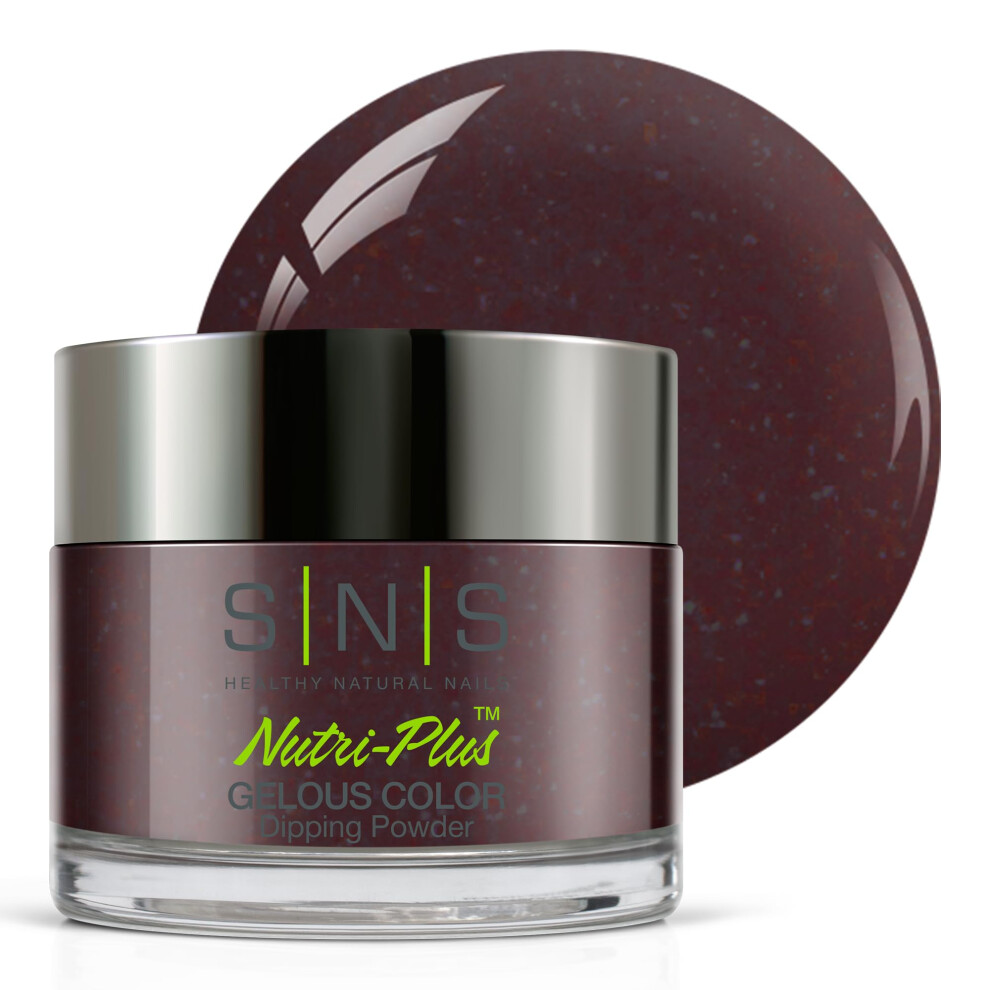 Sns Healthy Natural Brown/Purple Sns Nail Dip Powder, Gelous Color Dipping Powder - Eyed Girl (Purple/, Shimmer) - Long-Lasting Acrylic Nail Color & Polish Lasts 14 Days