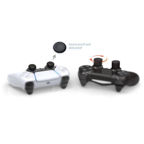 4PCS Silicone Cap Joystick Thumb Grip Protective Cover For PS5 Game Controllers 2