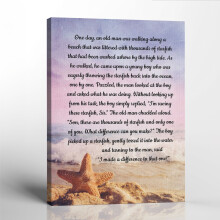 Starfish Story Canvas Print 11x14