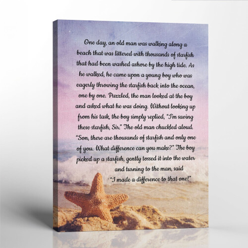 Starfish Story Canvas Print 11x14