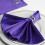 Purple Satin Dinner Napkins 20 pcs 20" 1