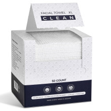 Serviettes en papier jetables, grandes lingettes en viscose biodégradables, serviettes douces et épaisses pour le visage