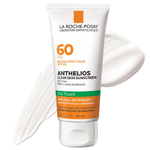 La Roche-Posay La Roche-Posay Anthelios Clear Skin Αντηλιακό SPF 60, Χωρίς Λάδι, Για Πρόσωπο, Απορροφά Λάδι