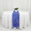 Geometric Polyester Table Runner 12 x 108 in Royal Blue 1