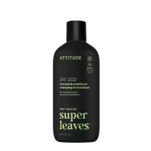 Champú y Acondicionador 2 en 1 ATTITUDE para Hombre, Fortificante para Cabello Frágil, 14 Fl Oz