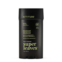 ATTITUDE Aluminum-Free Deodorant for Men, 95% Natural Origin Ingredients, EWG Verified, Plant Based Odor Control, With Baking Soda, Matcha & Bergamot,