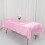 Pink Satin Rectangular Tablecloth 60 x 102 in 1