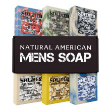 NATURAL AMERICAN Herren Bio-Seife, Männliche Düfte, 100% natürliche Seife für Männer