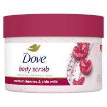 Dove Peeling Körperpolitur Gequetschte Kirschen & Chia-Milch 10,5 oz für revitalisierte Haut