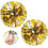 Metallic Foil Cheer Pom Poms Straight Handle 2 Pack 1