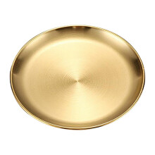 Stainless Steel Dining Plates – Thickened, Stackable
