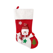 Personalized Christmas Stockings 18in with Santa Snowman